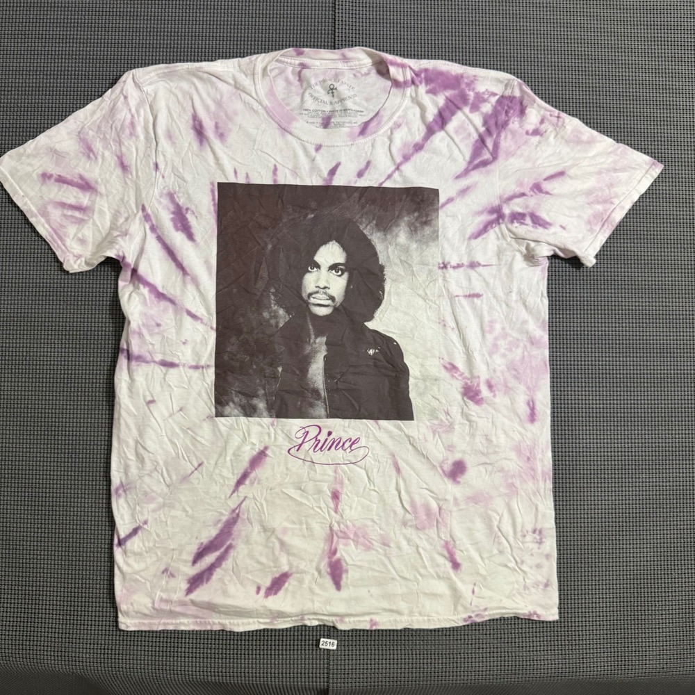 The Prince Estate Official Purple Tie Dye Graphic T-Shirt Size L